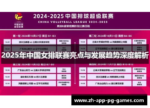 2025年中国女排联赛亮点与发展趋势深度解析
